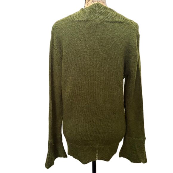 Cabi Mohair Blend Open Front Cardigan Olive Green Forest Fairycore Size Medium - Picture 4 of 5